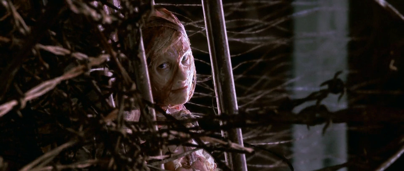 She’s happy about some of the better things in the film... sadly the wire part isn’t one of those but...